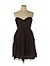 Donna Morgan 100% Silk Brown Cocktail Dress Size 14 - photo 1