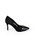 Audrey Brooke 100% Leather Black Heels Size 7 1/2 - photo 1