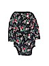 Carter's 100% Cotton Black Long Sleeve Onesie 6-9 MO / 9 MO - photo 2