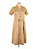 Brooks Brothers 100% Cotton Tan Casual Dress Size 14 - photo 1