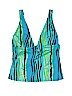 Shape FX Blue Swimsuit Top Size 14 - photo 1