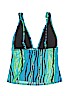 Shape FX Blue Swimsuit Top Size 14 - photo 2