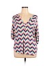 Pixley Purple 3/4 Sleeve Top Size XL - photo 1