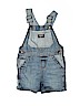 OshKosh B'gosh 100% Cotton Stripes Blue Overall Shorts 12-18 MO / 18 MO - photo 1