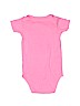 Carter's 100% Cotton Solid Pink Short Sleeve Onesie 18-24 MO / 24 MO - photo 2