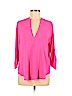 Lush 100% Polyester Pink 3/4 Sleeve Blouse Size M - photo 1