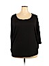 Unbranded Black 3/4 Sleeve Top Size 2X - photo 1