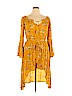 Love, Fire 100% Rayon Yellow Romper Size XL - photo 1