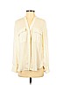 H&M 100% Polyester Ivory Long Sleeve Blouse Size 6 - photo 1