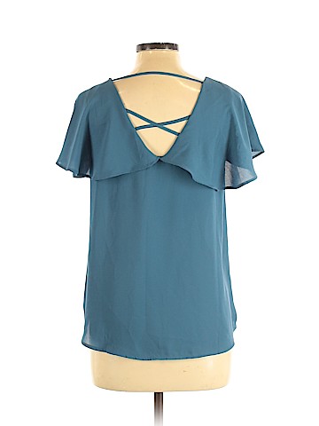 Pink Rose Short Sleeve Blouse (view 2)