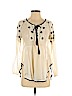 Free People Ivory Long Sleeve Blouse Size S (petite) - photo 1