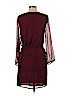 HD in Paris 100% Rayon Burgundy Casual Dress Size XS - photo 2