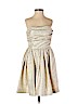 Shoshanna Gold Cocktail Dress Size 2 - photo 1