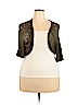 Lane Bryant 100% Acrylic Green Shrug Size 24 - 22 Plus - photo 1