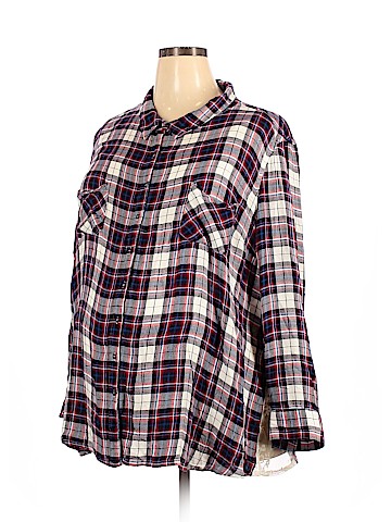 Motherhood Long Sleeve Button-Down Shirt (view 1)