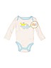 Circo 100% Cotton White Long Sleeve Onesie Size 3-6 mo - photo 1