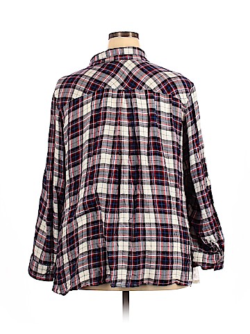 Motherhood Long Sleeve Button-Down Shirt (view 2)