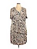 Connected Apparel 100% Polyester Tan Casual Dress Size 22 - photo 1