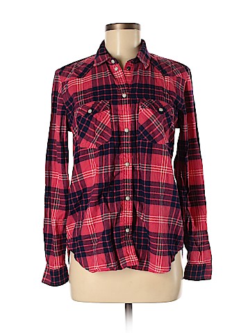 American Eagle Outfitters Long Sleeve Button-Down Shirt (view 1)