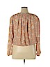 Elodie 100% Polyester Tan Long Sleeve Blouse Size XL - photo 2