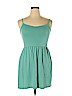 Ann Taylor LOFT 100% Cotton Green Casual Dress Size L (petite) - photo 1