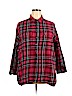 Old Navy 100% Cotton Red Long Sleeve Button-Down Shirt Size 2X - photo 1