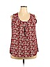 Zeagoo 100% Polyester Burgundy Sleeveless Blouse Size XXL - photo 1
