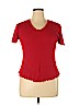 Faded Glory 100% Acrylic Red Short Sleeve Top Size XL - photo 1