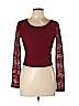 Forever 21 Burgundy Long Sleeve Top Size L - photo 1