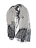 Oscar by Oscar De La Renta 100% Silk Print Gray Silk Scarf One size - photo 1