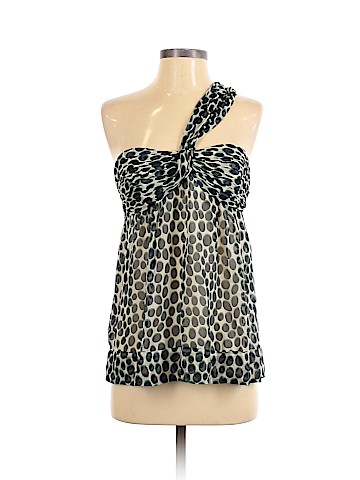 BCBGMAXAZRIA Sleeveless Silk Top (view 1)