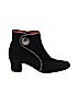 Pas De Rouge 100% Suede Black Ankle Boots Size EU 39 1/2 - photo 1