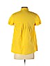 Theory 100% Cotton Yellow Short Sleeve Button-Down Shirt Size P (petite) - photo 2