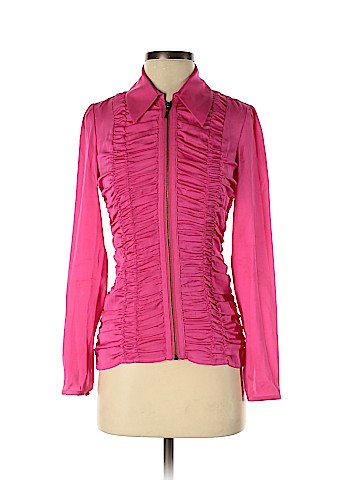 Catherine Malandrino Long Sleeve Silk Top (view 1)