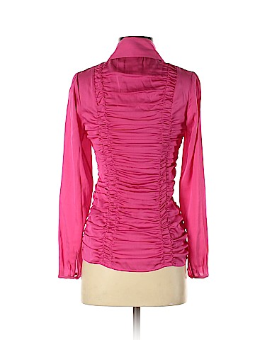 Catherine Malandrino Long Sleeve Silk Top (view 2)