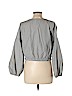 BP. 100% Cotton Gray Long Sleeve Blouse Size L - photo 2