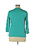 Talbots Outlet 100% Cotton Blue 3/4 Sleeve Top Size XL - photo 2