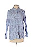 J.jill 100% Linen Blue Long Sleeve Button-Down Shirt Size L (petite) - photo 1