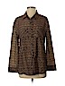 Mossimo 100% Polyester Brown Long Sleeve Blouse Size S - photo 1
