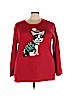 Woman Within 100% Acrylic Red Pullover Sweater Size 22 (1X) - photo 1