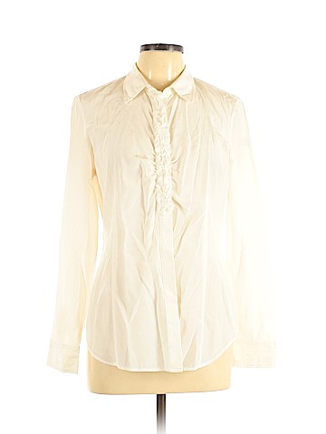 Escada Sport Long Sleeve Silk Top (view 1)