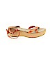 Prada 100% Leather Orange Wedges Size EU 40 1/2 - photo 1