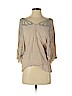Boyod 100% Viscose Tan 3/4 Sleeve Blouse Size XS - photo 1