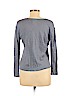 H&M 100% Linen Blue Long Sleeve Top Size M - photo 2