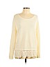 It's Our Time 100% Acrylic Ivory Pullover Sweater Size L - photo 1