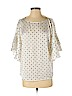 H&M 100% Polyester White 3/4 Sleeve Blouse Size S - photo 1