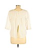 Arizona Jean Company 100% Cotton Ivory 3/4 Sleeve Top Size L - photo 2