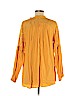 H&M 100% Viscose Gold Long Sleeve Blouse Size 6 - photo 2