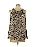 Iz Byer 100% Polyester Brown Sleeveless Blouse Size L - photo 1