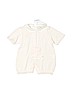 Assorted Brands 100% Cotton Solid Ivory Short Sleeve Outfit Size Newborn - photo 1